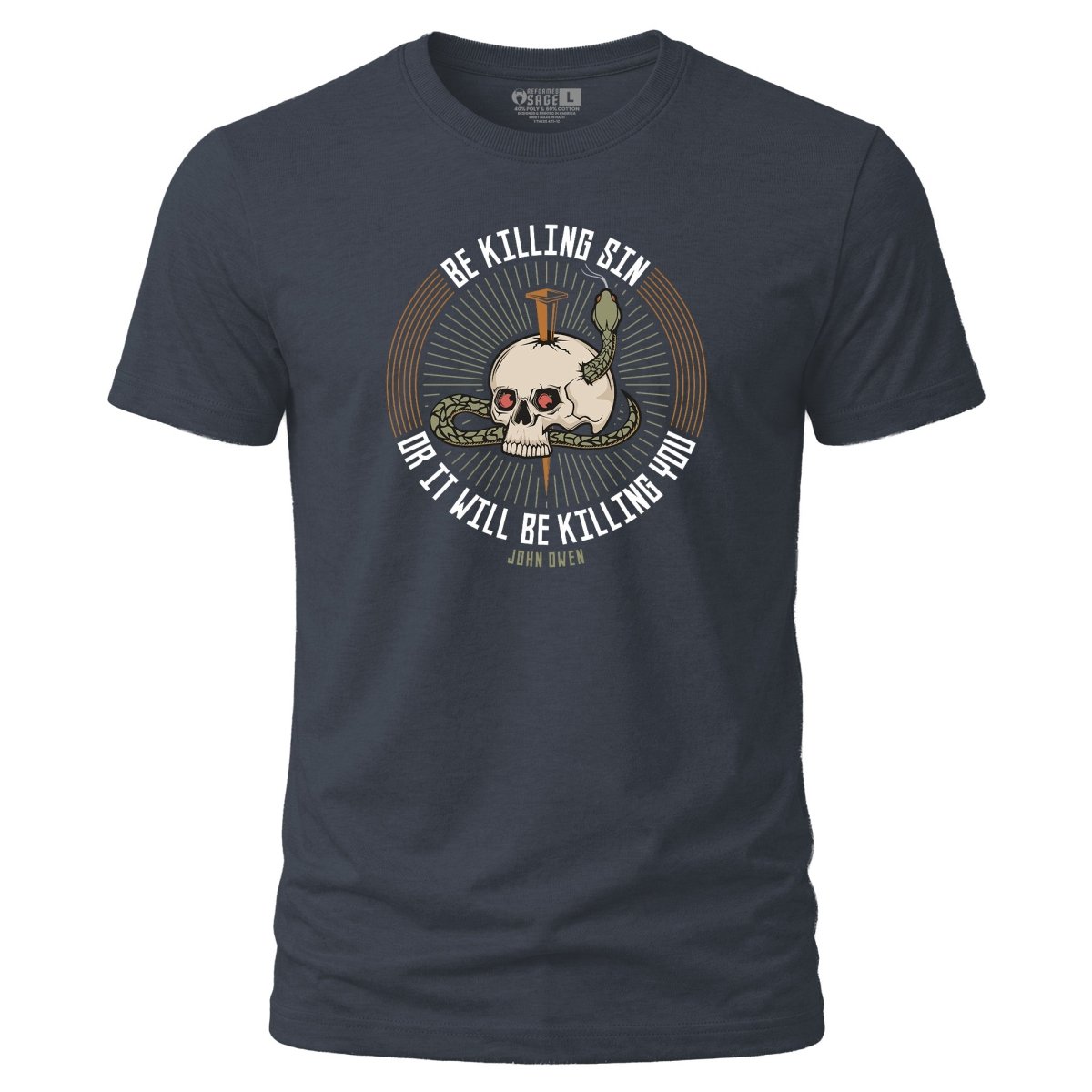 Shirt - Be Killing Sin - Tee - The Reformed Sage - reformed - reformed_gifts - christian_gifts