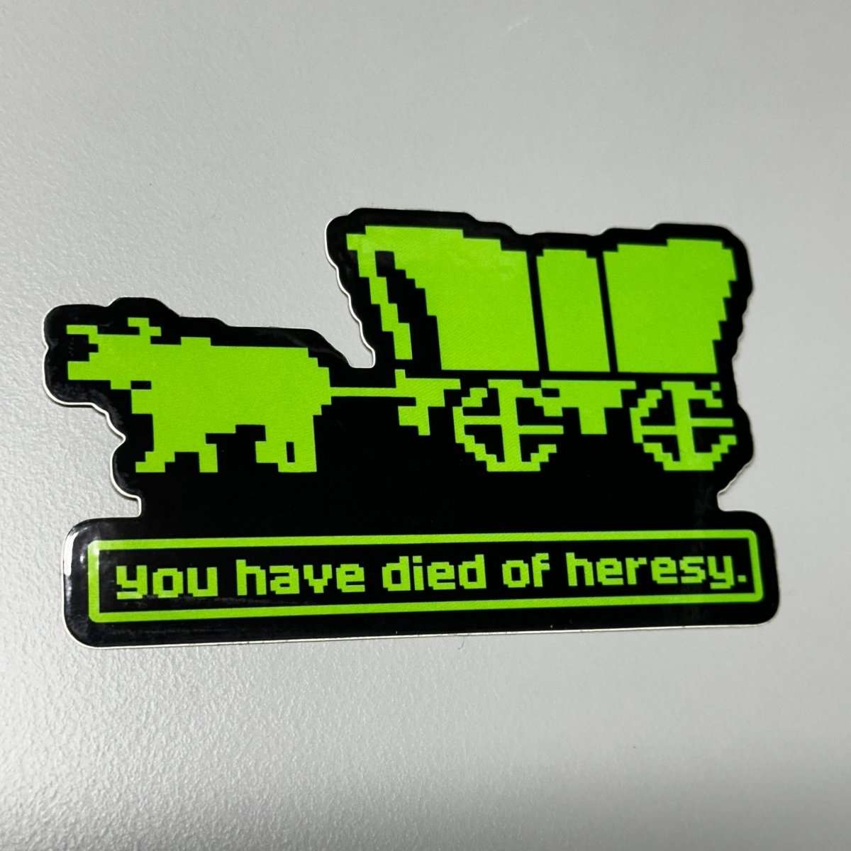 Decal - Died of Heresy - Decal - The Reformed Sage - #reformed# - #reformed_gifts# - #christian_gifts#