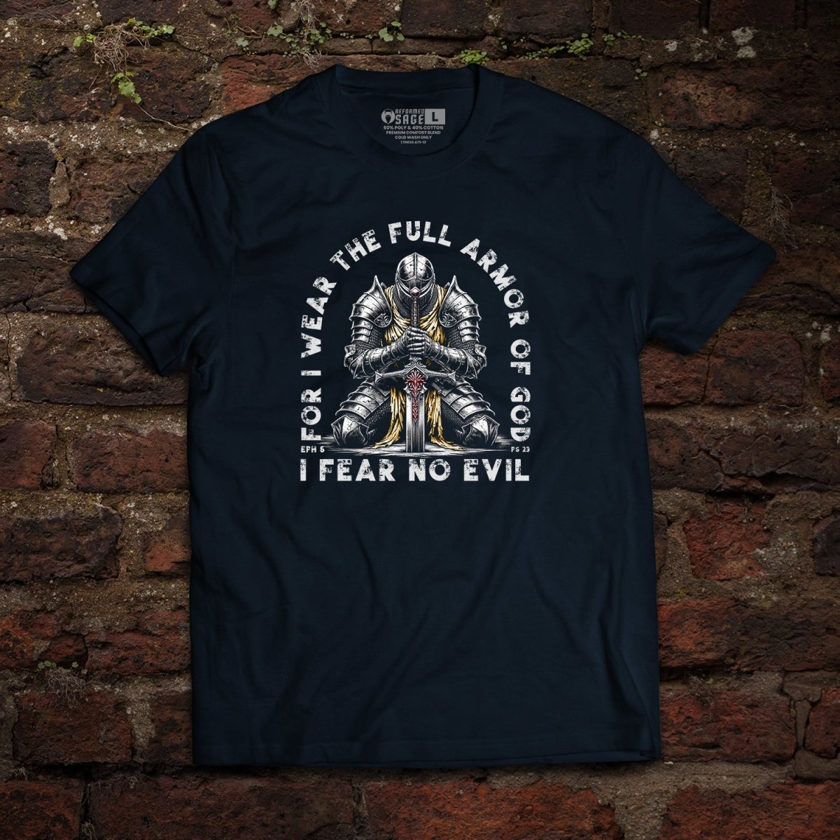 Shirt - Fear No Evil - Tee - The Reformed Sage - reformed - reformed_gifts - christian_gifts