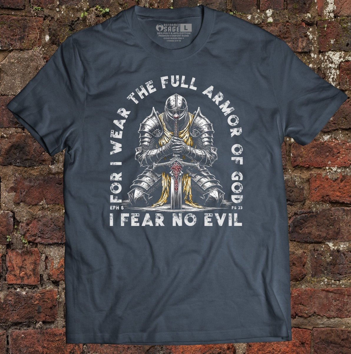Shirt - Fear No Evil - Tee - The Reformed Sage - reformed - reformed_gifts - christian_gifts