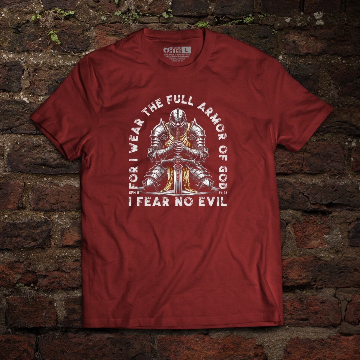 Shirt - Fear No Evil - Tee - The Reformed Sage - reformed - reformed_gifts - christian_gifts