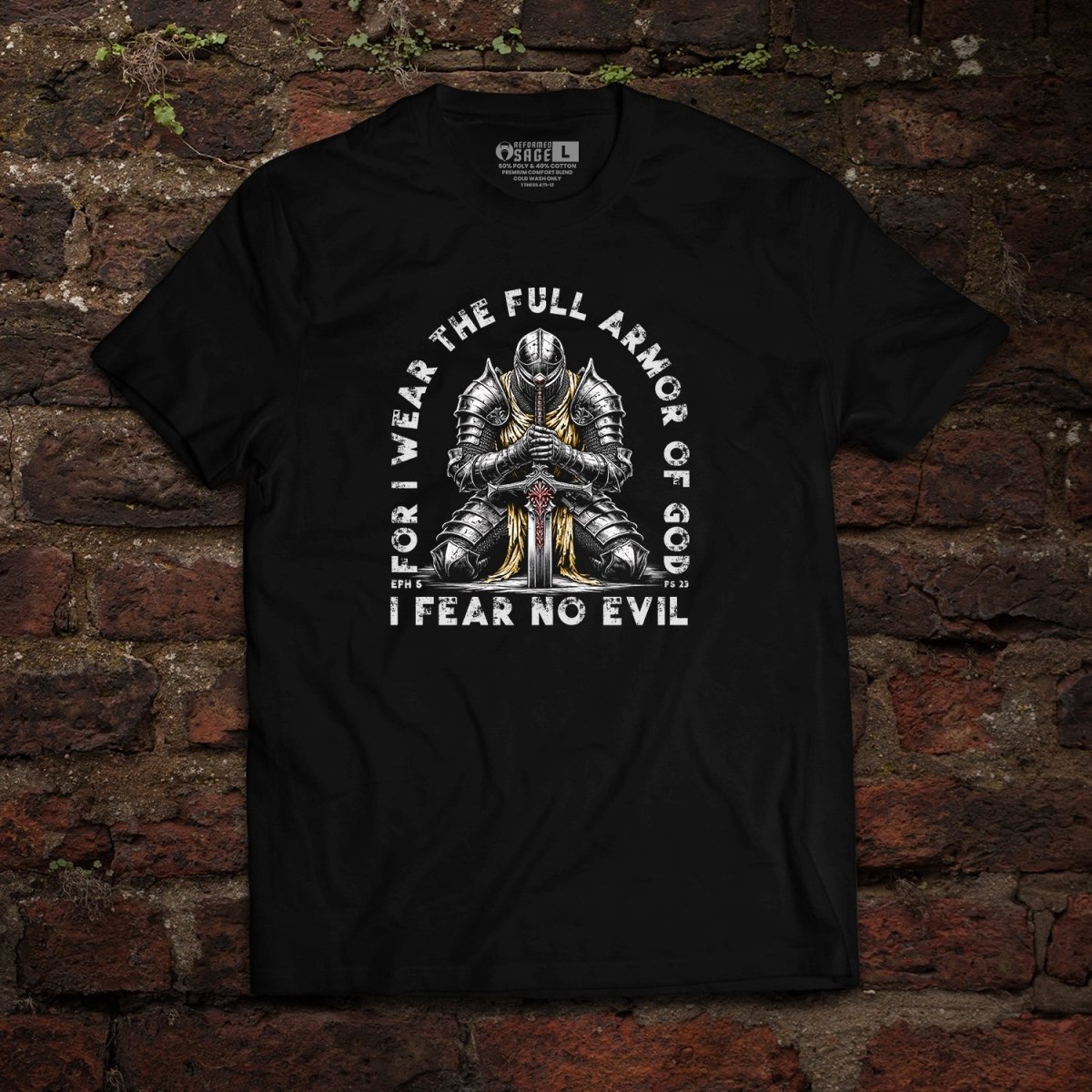 Shirt - Fear No Evil - Tee - The Reformed Sage - reformed - reformed_gifts - christian_gifts