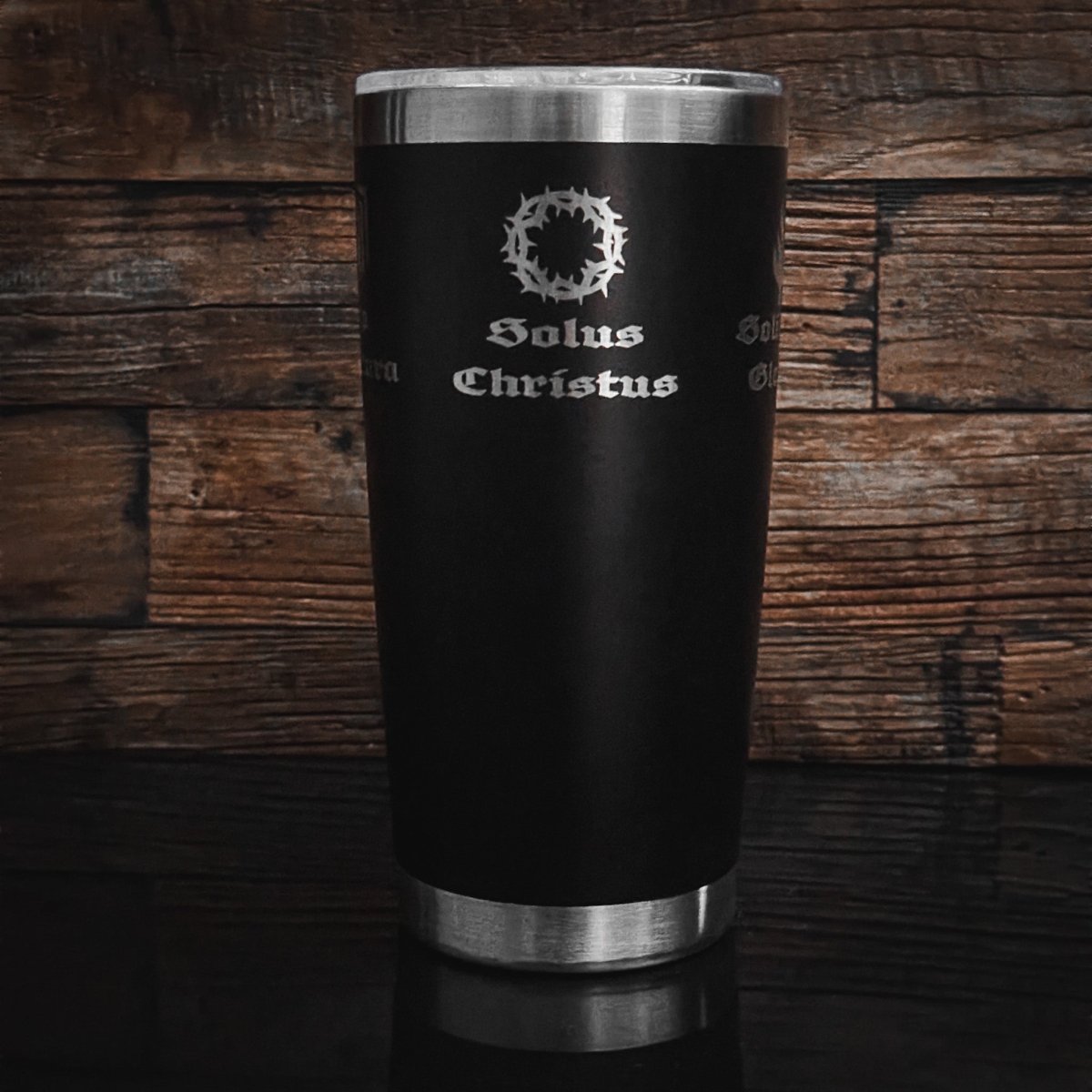 20oz tumbler - Five Sola Wrap - 20oz - The Reformed Sage - reformed - reformed_gifts - christian_gifts