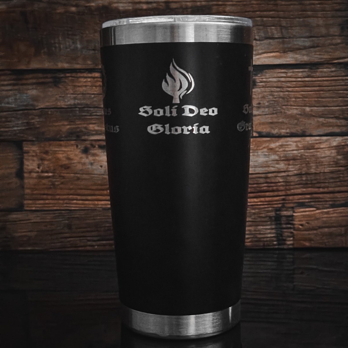 20oz tumbler - Five Sola Wrap - 20oz - The Reformed Sage - reformed - reformed_gifts - christian_gifts