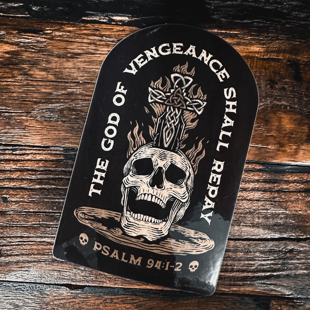Decal - God of Vengeance - Decal - The Reformed Sage - reformed - reformed_gifts - christian_gifts