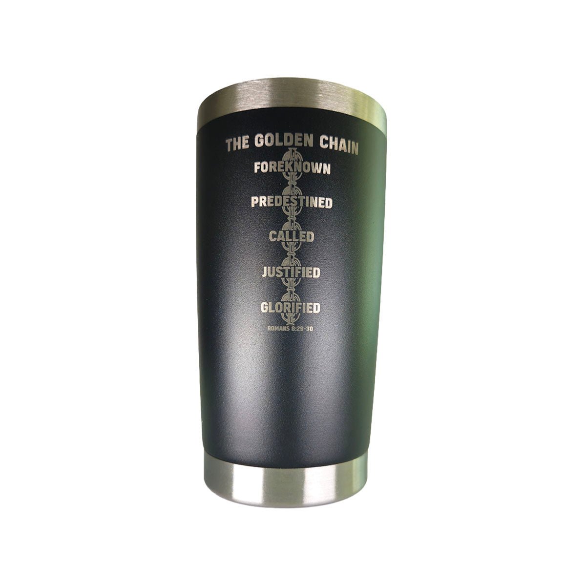 20oz tumbler - Golden Chain - 20oz - The Reformed Sage - reformed - reformed_gifts - christian_gifts