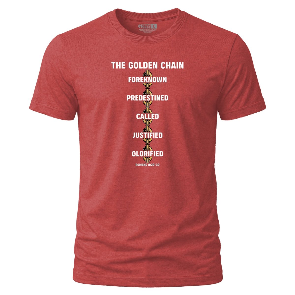 Shirt - Golden Chain - Tee - The Reformed Sage - reformed - reformed_gifts - christian_gifts