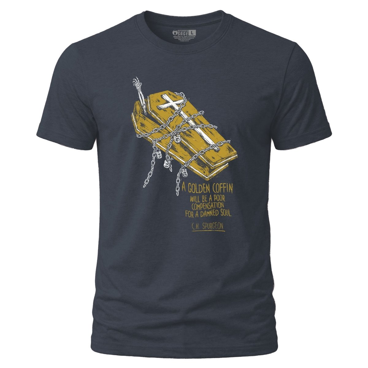 Shirt - Golden Coffin - Tee - The Reformed Sage - reformed - reformed_gifts - christian_gifts