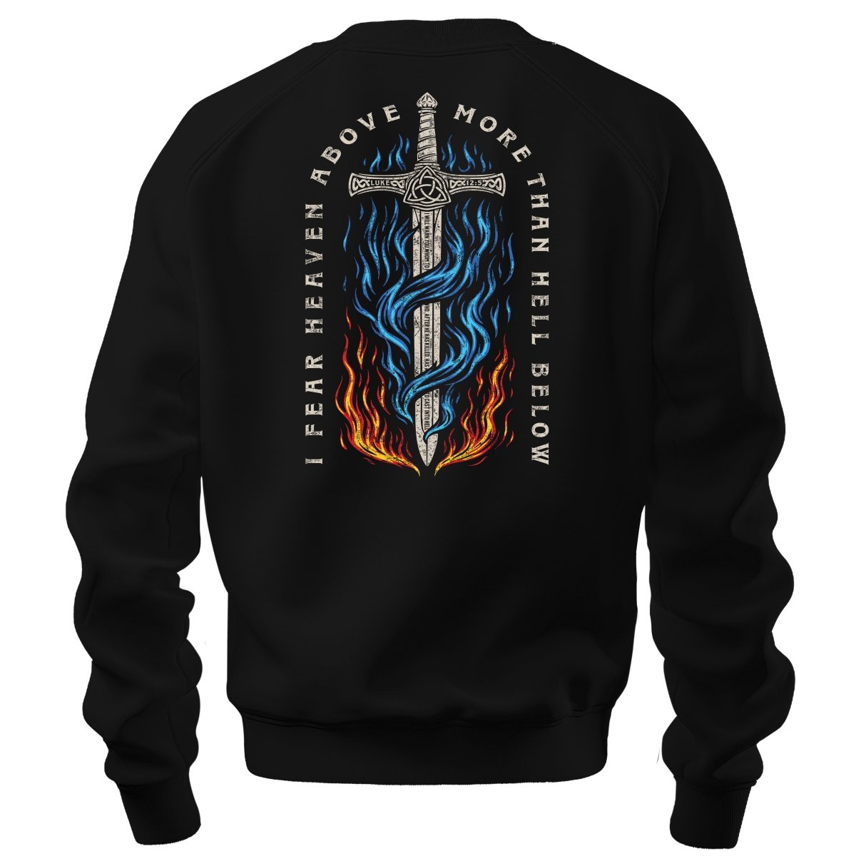 crewneck sweatshirt - Heaven Above - Sweatshirt - The Reformed Sage - reformed - reformed_gifts - christian_gifts