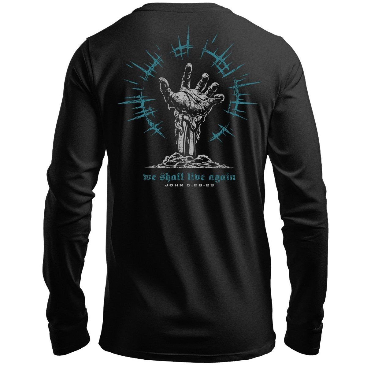 LS - Live Again - Long Sleeve Tee - The Reformed Sage - reformed - reformed_gifts - christian_gifts