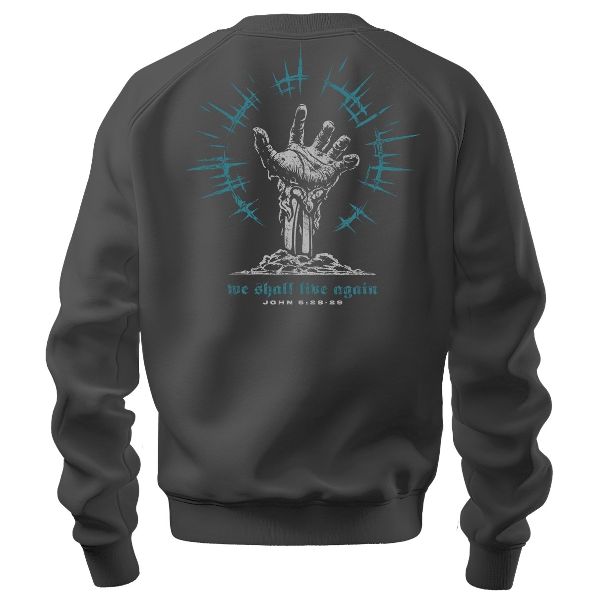 crewneck sweatshirt - Live Again - Sweatshirt - The Reformed Sage - reformed - reformed_gifts - christian_gifts