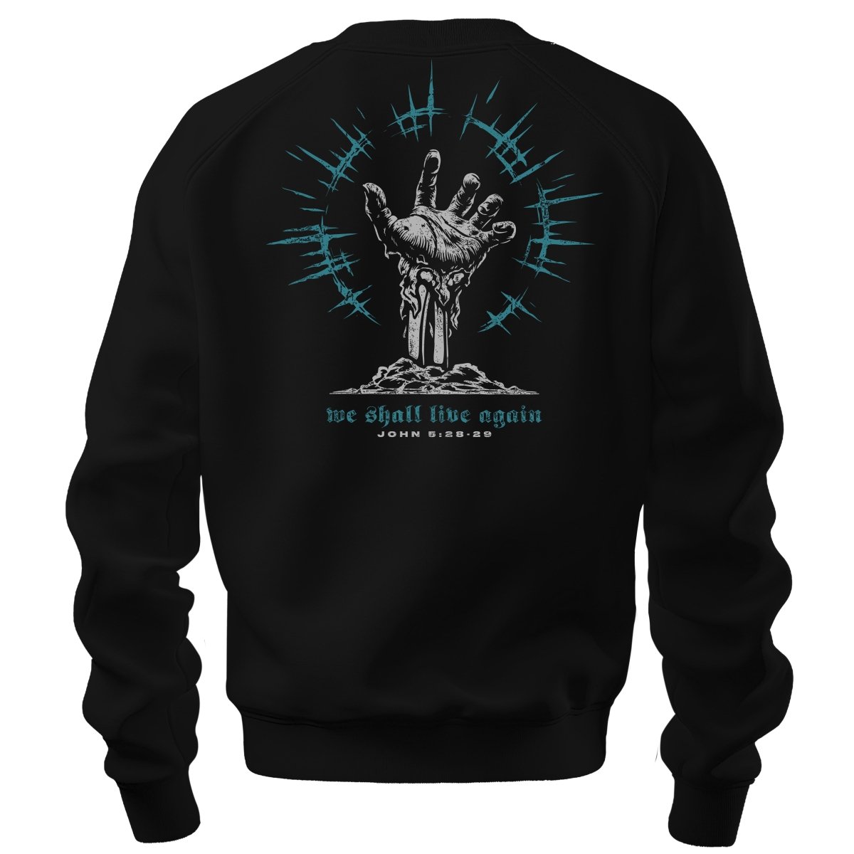 crewneck sweatshirt - Live Again - Sweatshirt - The Reformed Sage - reformed - reformed_gifts - christian_gifts