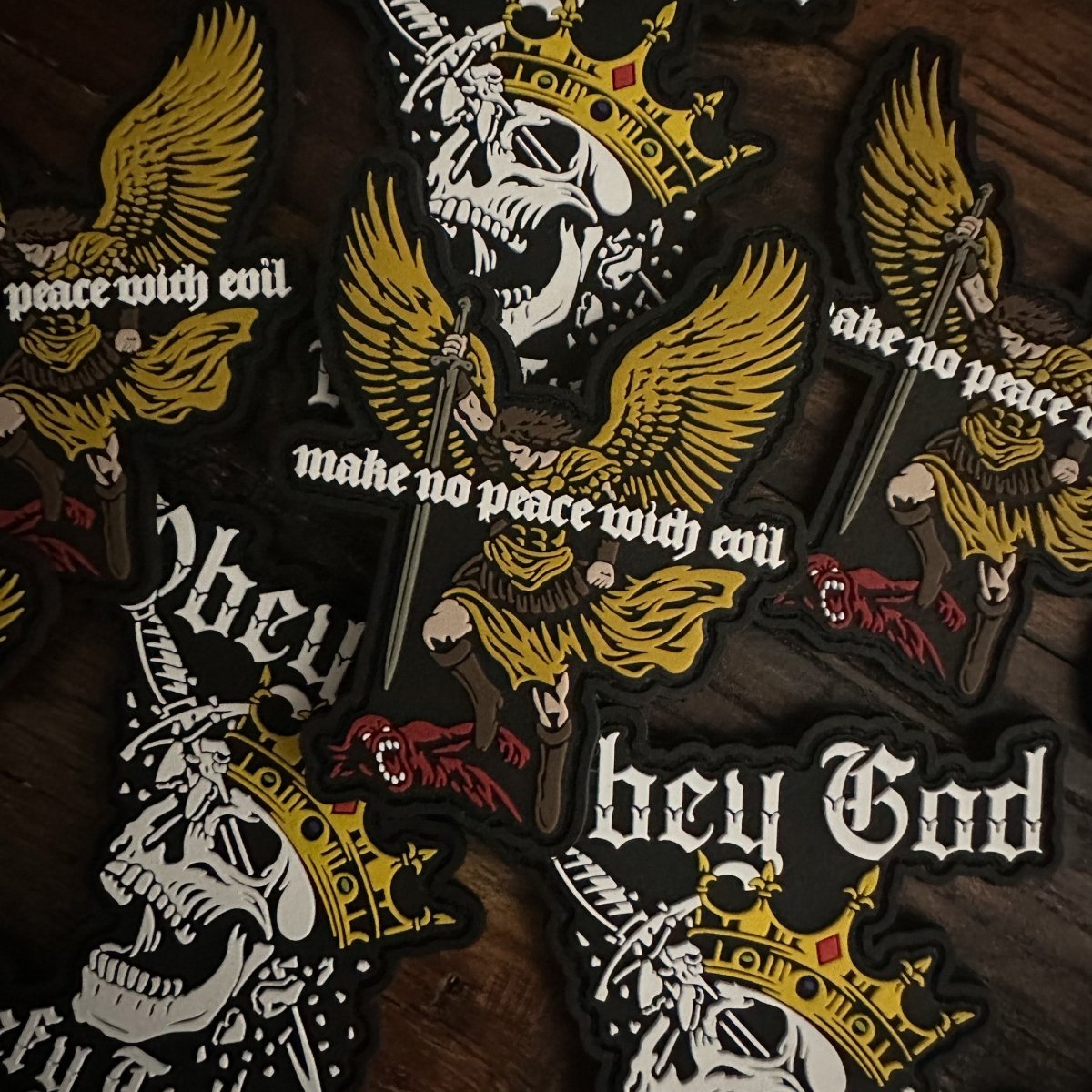 PVCPATCH - No Peace With Evil - PVC Patch - The Reformed Sage - reformed - reformed_gifts - christian_gifts