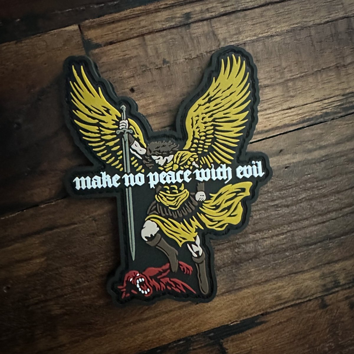 PVCPATCH - No Peace With Evil - PVC Patch - The Reformed Sage - reformed - reformed_gifts - christian_gifts