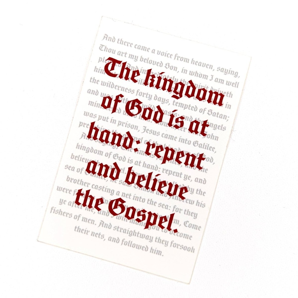 Decal - Repent & Believe - Decal - The Reformed Sage - reformed - reformed_gifts - christian_gifts