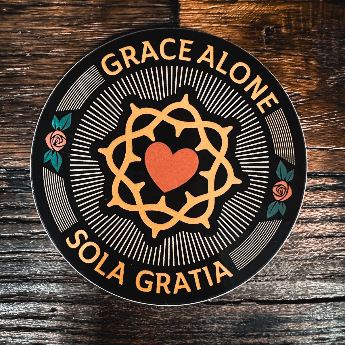 Decal - Sola Gratia Seal - Decal - The Reformed Sage - reformed - reformed_gifts - christian_gifts