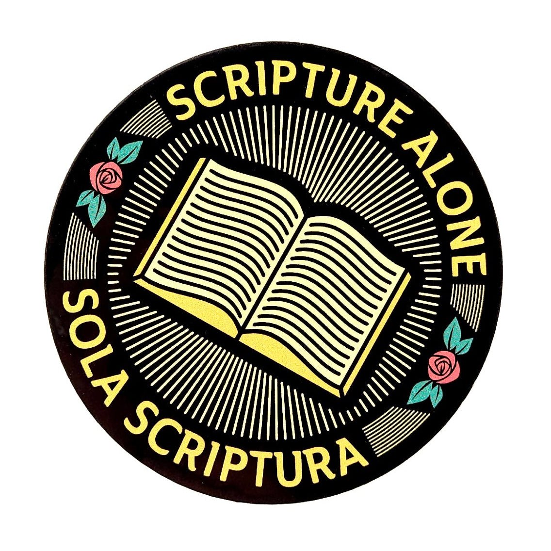 Decal - Sola Scriptura Seal - Decal - The Reformed Sage - reformed - reformed_gifts - christian_gifts