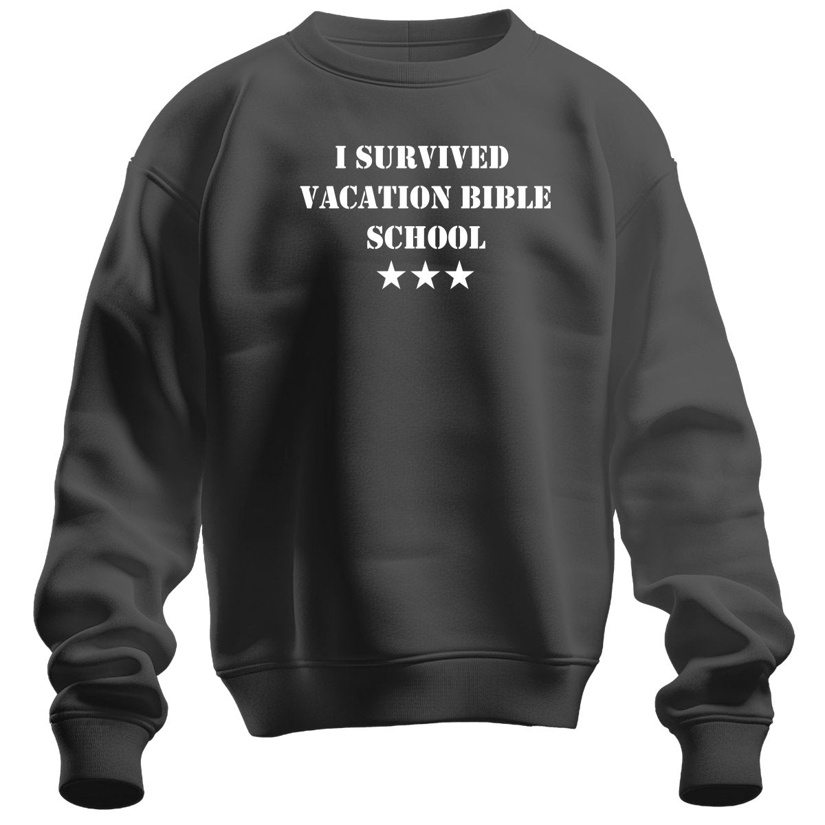 crewneck sweatshirt - VBS Survivor - Sweatshirt - The Reformed Sage - reformed - reformed_gifts - christian_gifts