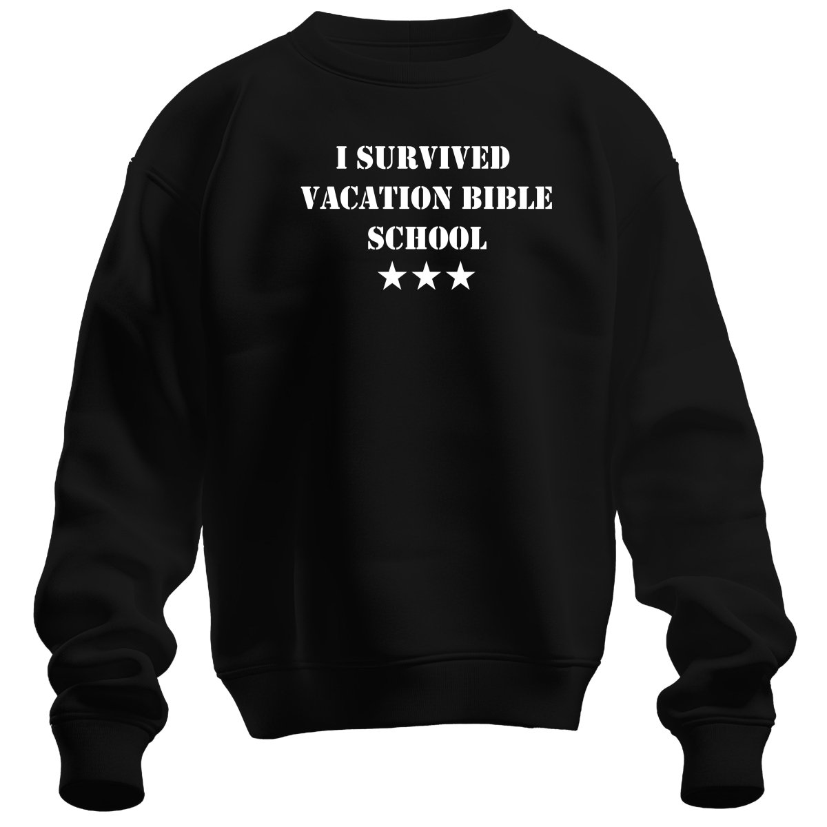 crewneck sweatshirt - VBS Survivor - Sweatshirt - The Reformed Sage - reformed - reformed_gifts - christian_gifts