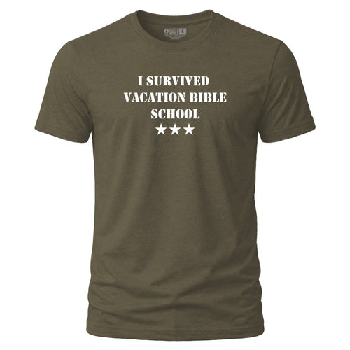 Shirt - VBS Survivor - Tee - The Reformed Sage - reformed - reformed_gifts - christian_gifts