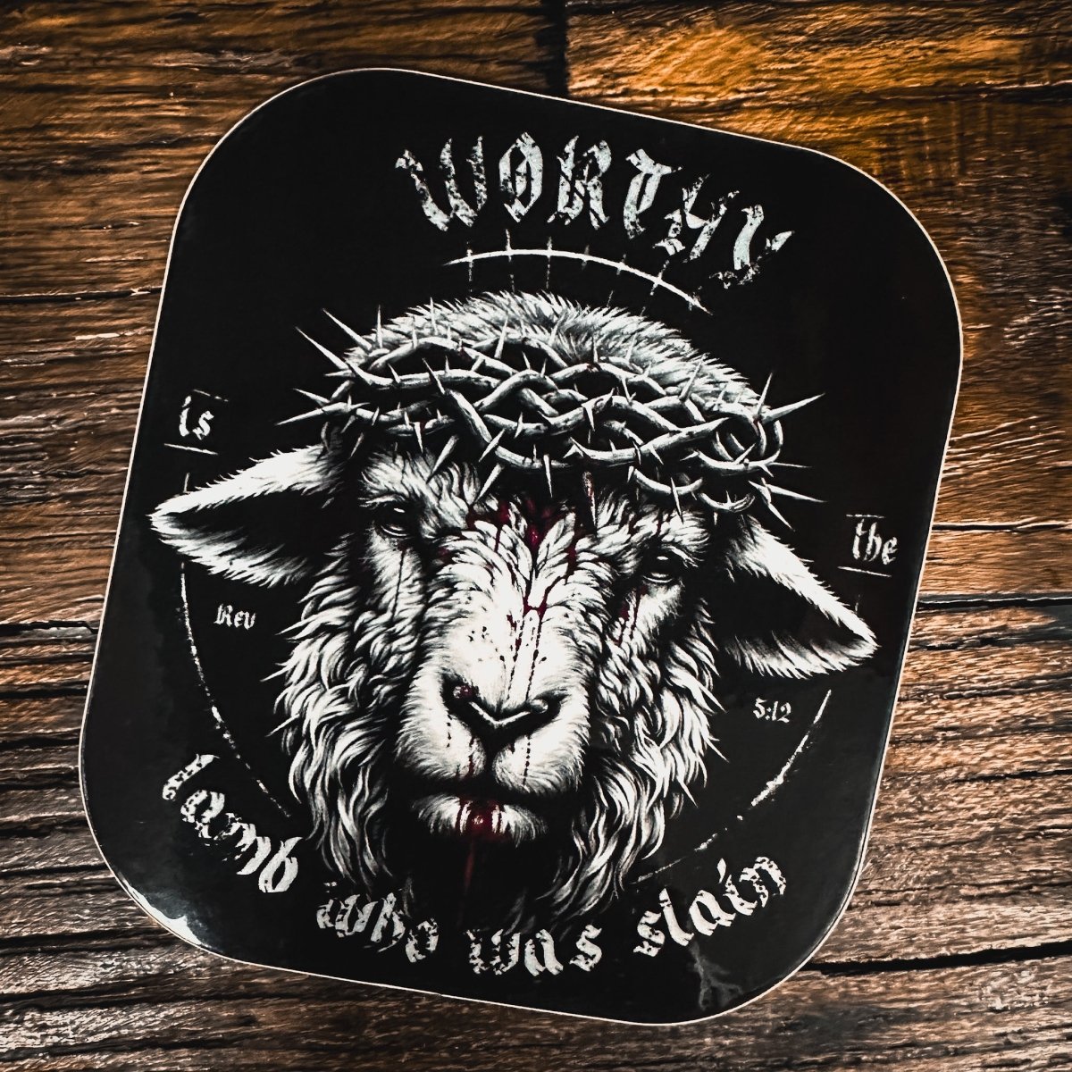 Decal - Worthy - Decal - The Reformed Sage - reformed - reformed_gifts - christian_gifts