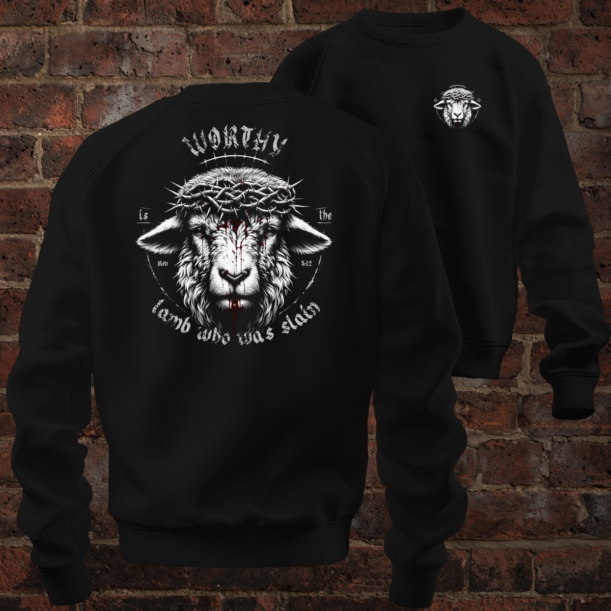 crewneck sweatshirt - Worthy - Sweatshirt - The Reformed Sage - reformed - reformed_gifts - christian_gifts