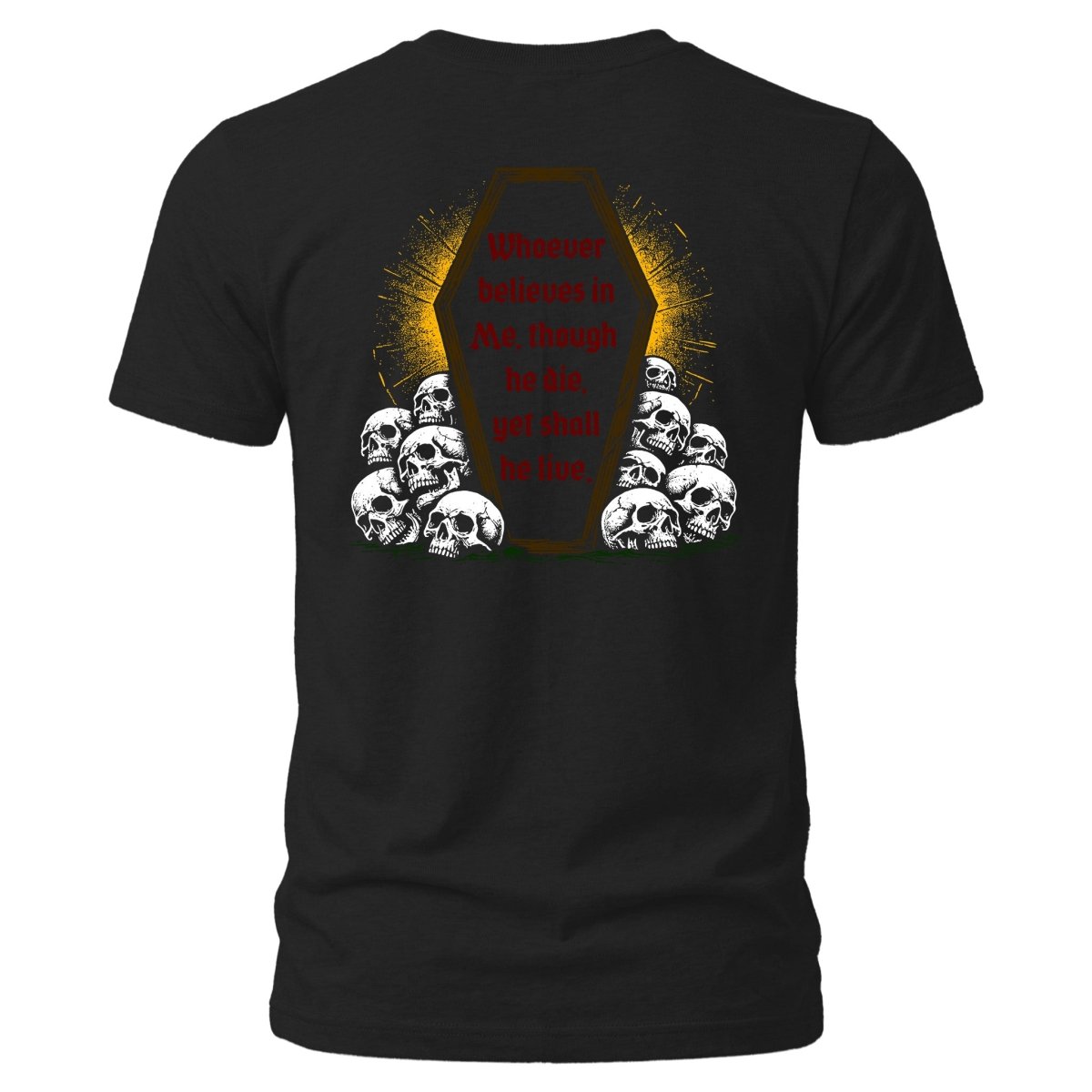 Shirt - Yet Shall He Live - Tee - The Reformed Sage - reformed - reformed_gifts - christian_gifts