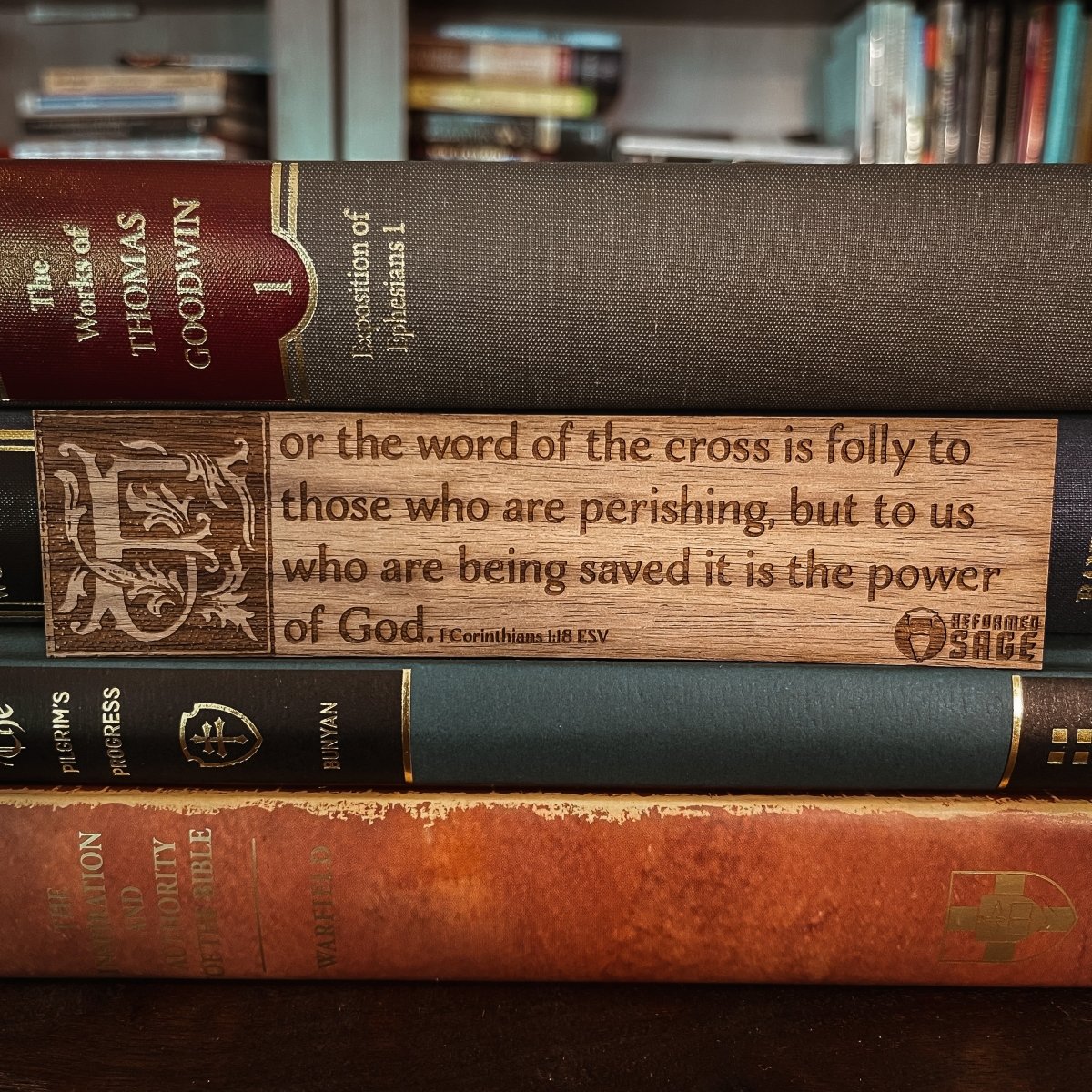 CHRISTIAN BOOKMARKS - 1 Corinthians - Bookmark - The Reformed Sage - #reformed# - #reformed_gifts# - #christian_gifts#