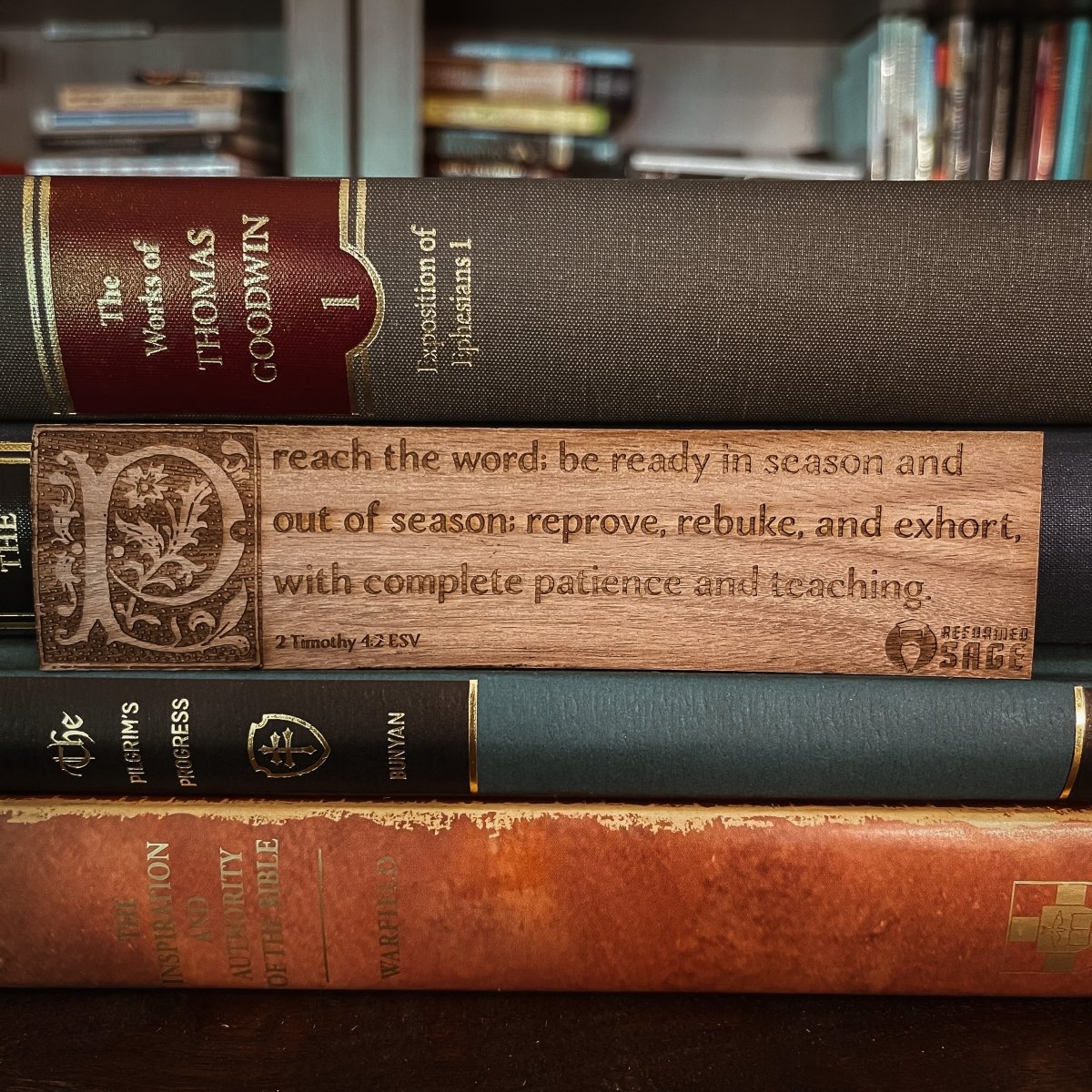 CHRISTIAN BOOKMARKS - 2 Timothy - Bookmark - The Reformed Sage - #reformed# - #reformed_gifts# - #christian_gifts#