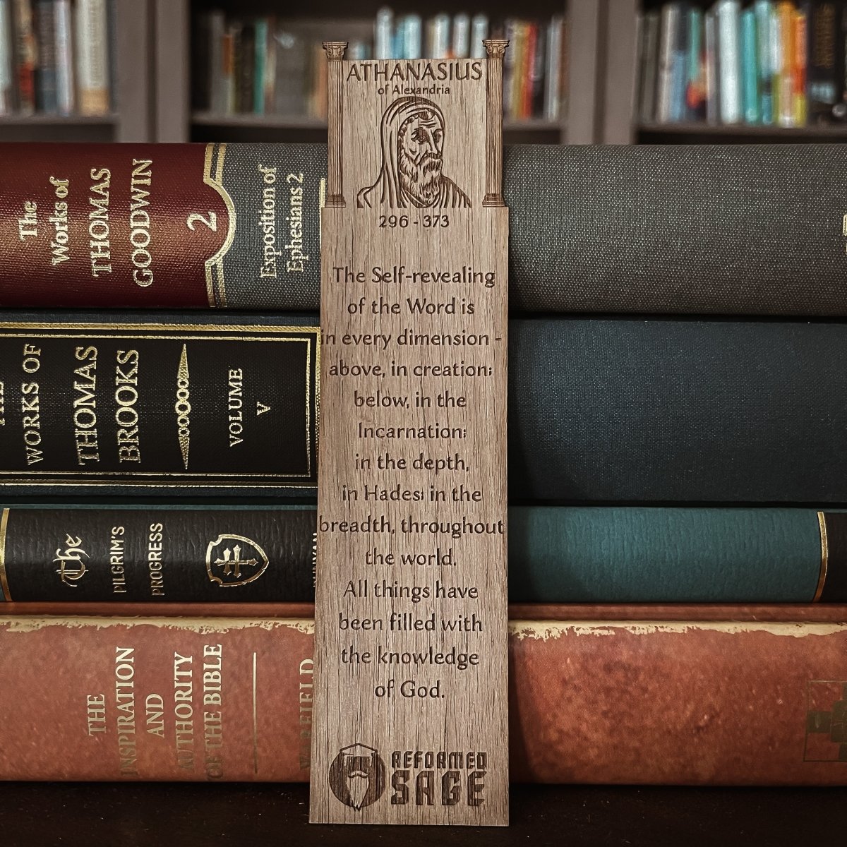 CHRISTIAN BOOKMARKS - Athanasius - Bookmark - The Reformed Sage - #reformed# - #reformed_gifts# - #christian_gifts#
