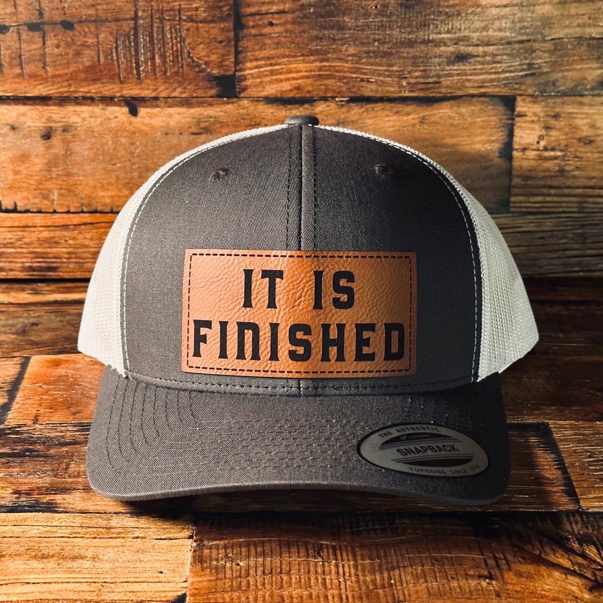 Hat - It Is Finished - Patch Hat - The Reformed Sage - #reformed# - #reformed_gifts# - #christian_gifts#