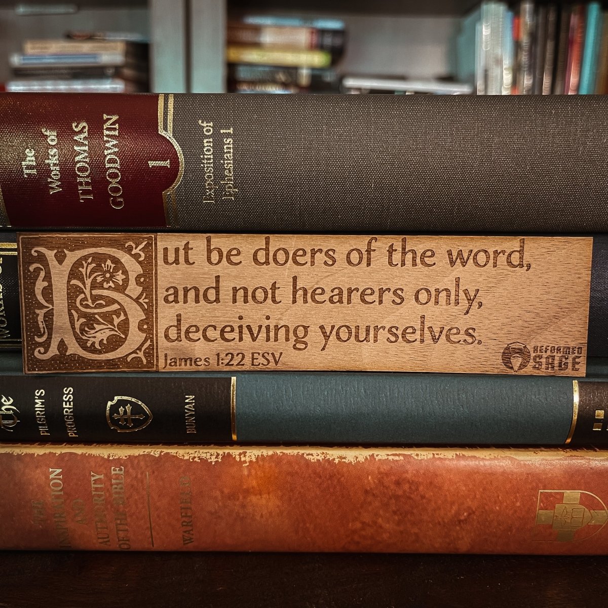 CHRISTIAN BOOKMARKS - James - Bookmark - The Reformed Sage - #reformed# - #reformed_gifts# - #christian_gifts#