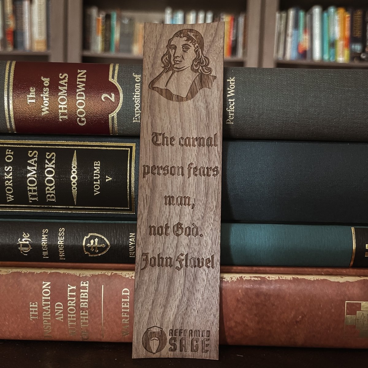 CHRISTIAN BOOKMARKS - John Flavel - Bookmark - The Reformed Sage - #reformed# - #reformed_gifts# - #christian_gifts#