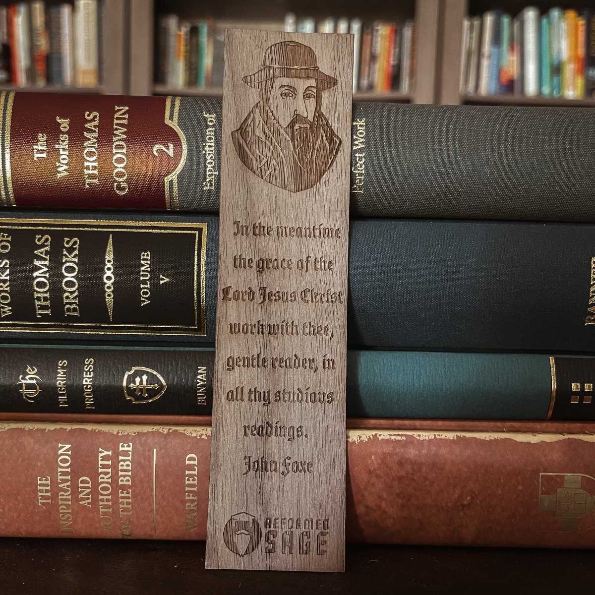 CHRISTIAN BOOKMARKS - John Foxe - Bookmark - The Reformed Sage - #reformed# - #reformed_gifts# - #christian_gifts#