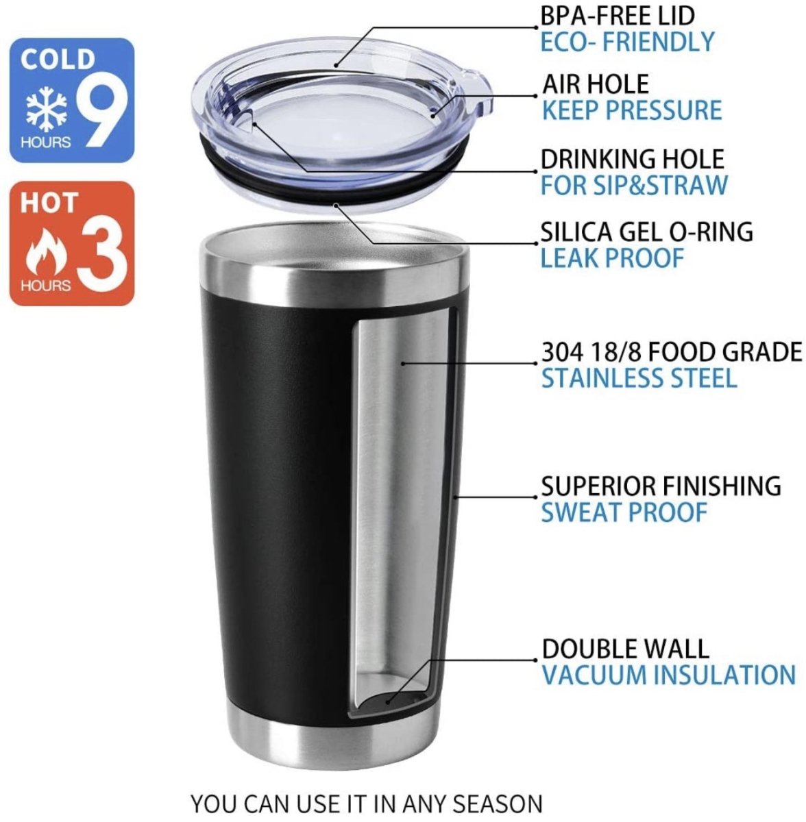 20oz tumbler - Luther’s Rose 20oz - The Reformed Sage - #reformed# - #reformed_gifts# - #christian_gifts#