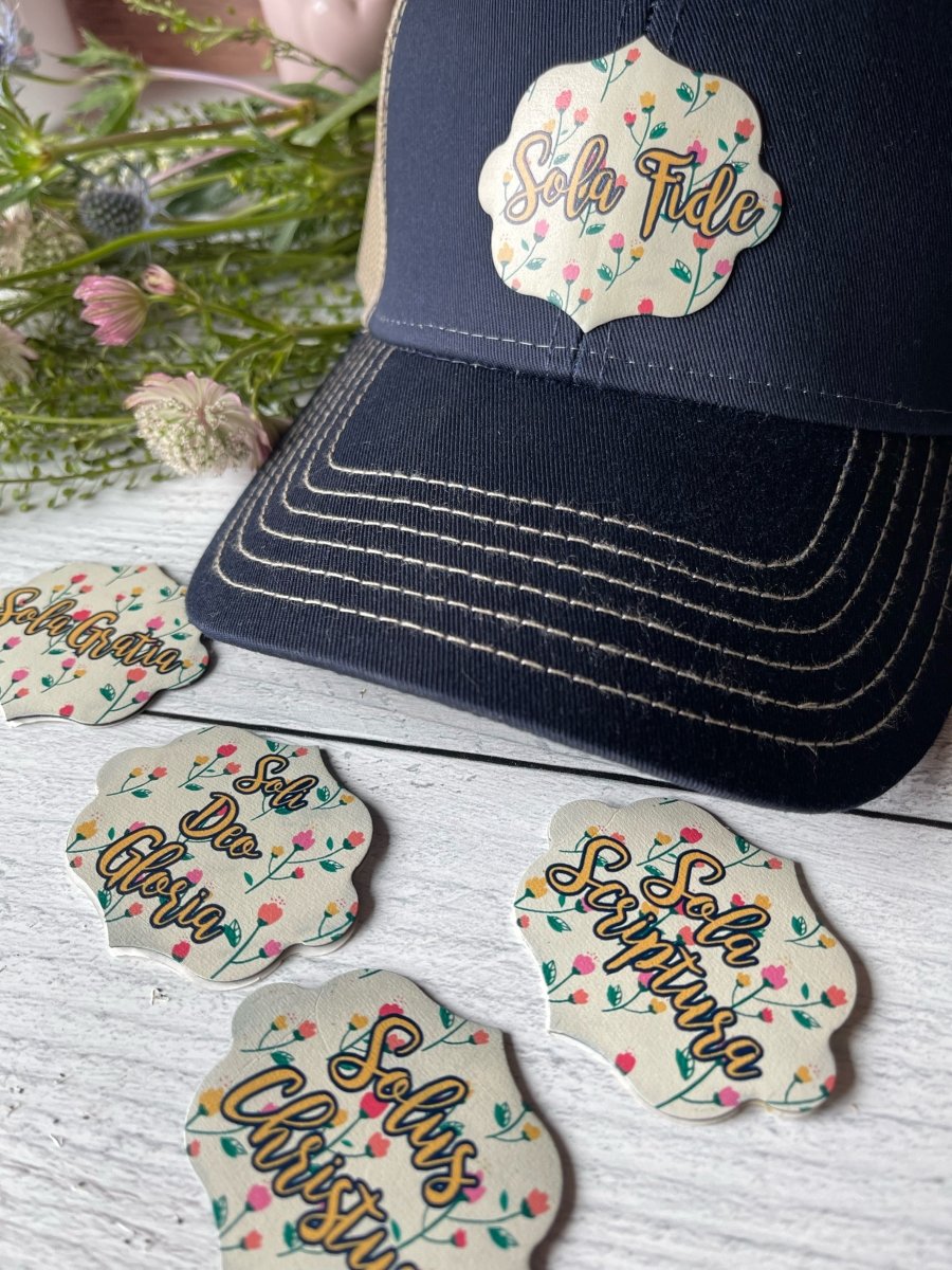Hat - Navy - Patch Hat - The Reformed Sage - #reformed# - #reformed_gifts# - #christian_gifts#