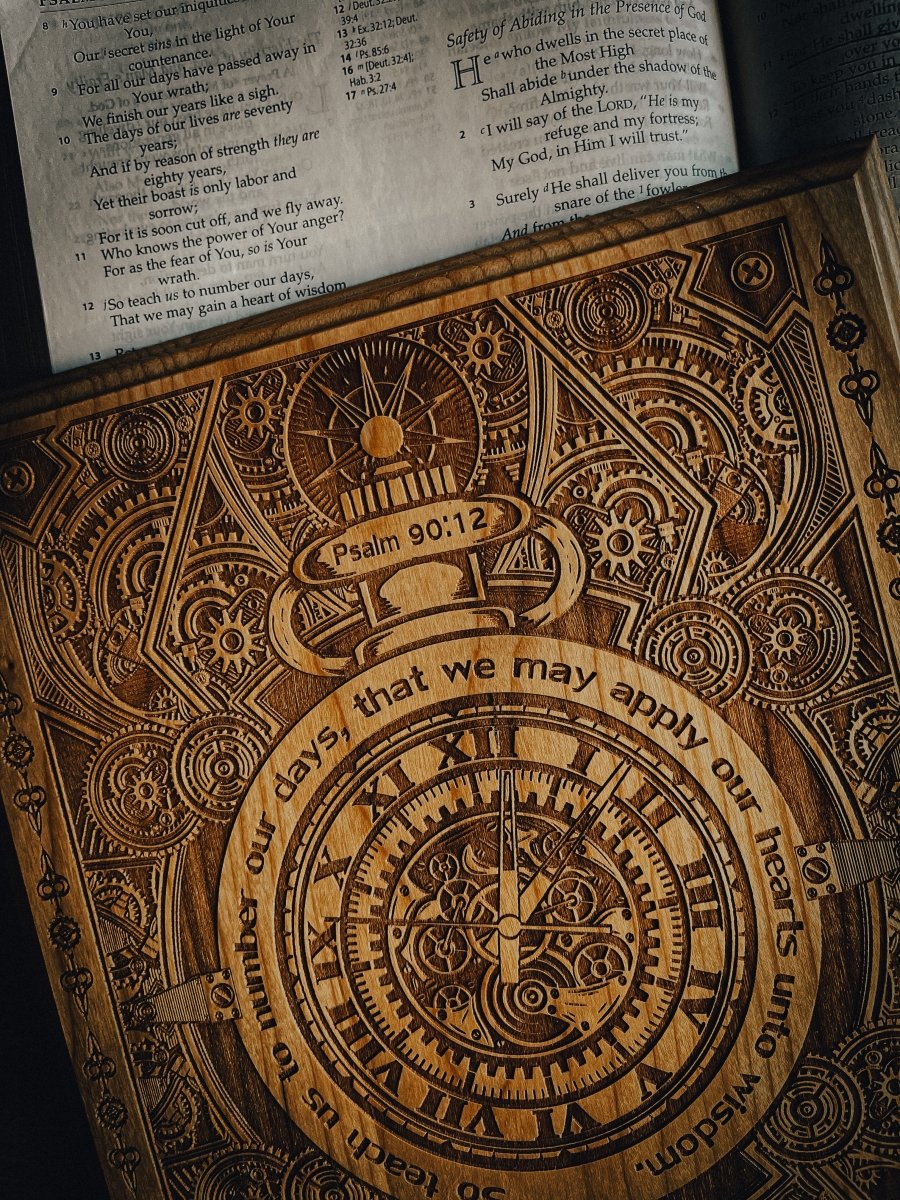 Engravedwood - Number Our Days - Engraved Wood Art - The Reformed Sage - #reformed# - #reformed_gifts# - #christian_gifts#