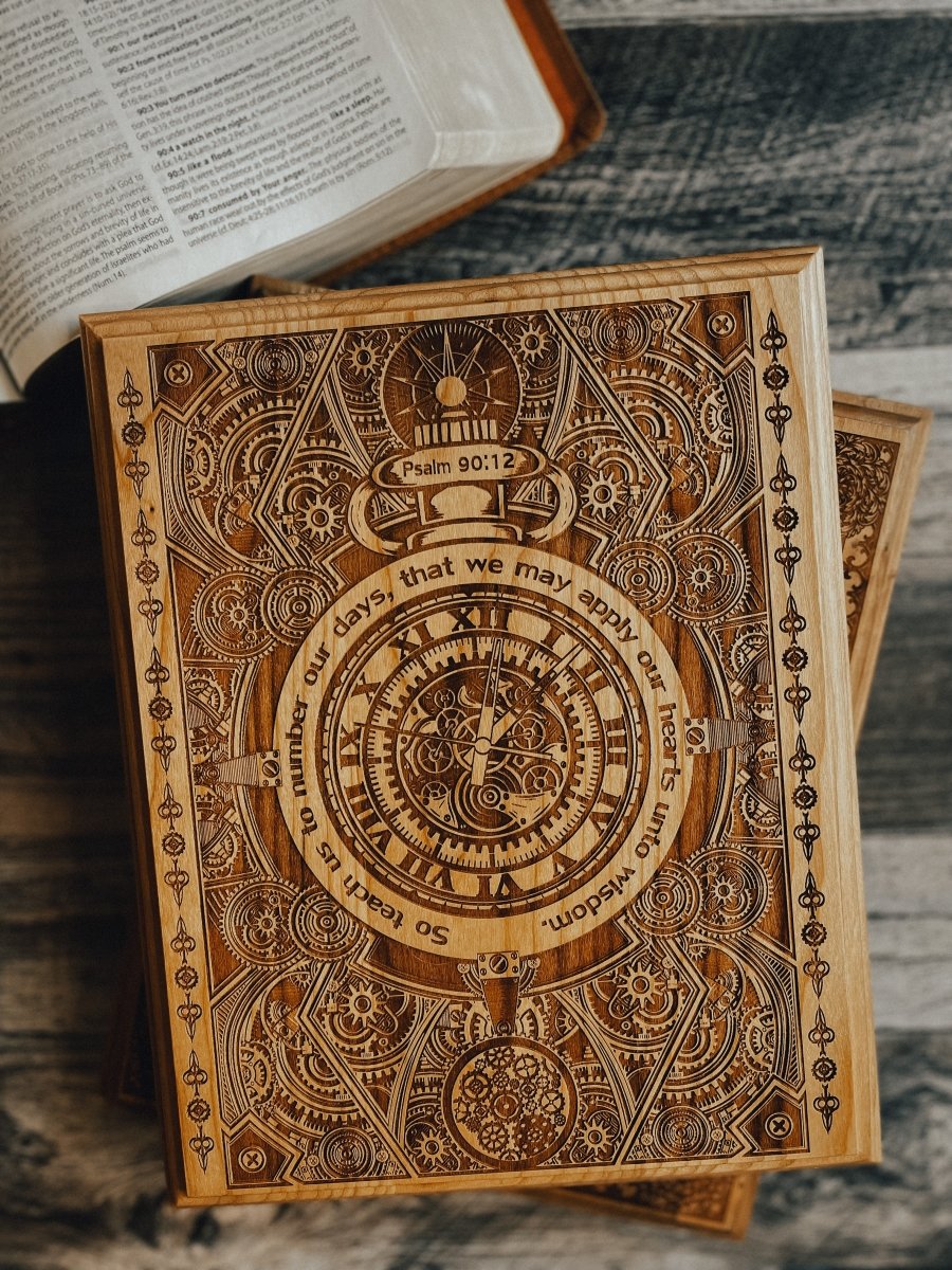 Engravedwood - Number Our Days - Engraved Wood Art - The Reformed Sage - #reformed# - #reformed_gifts# - #christian_gifts#