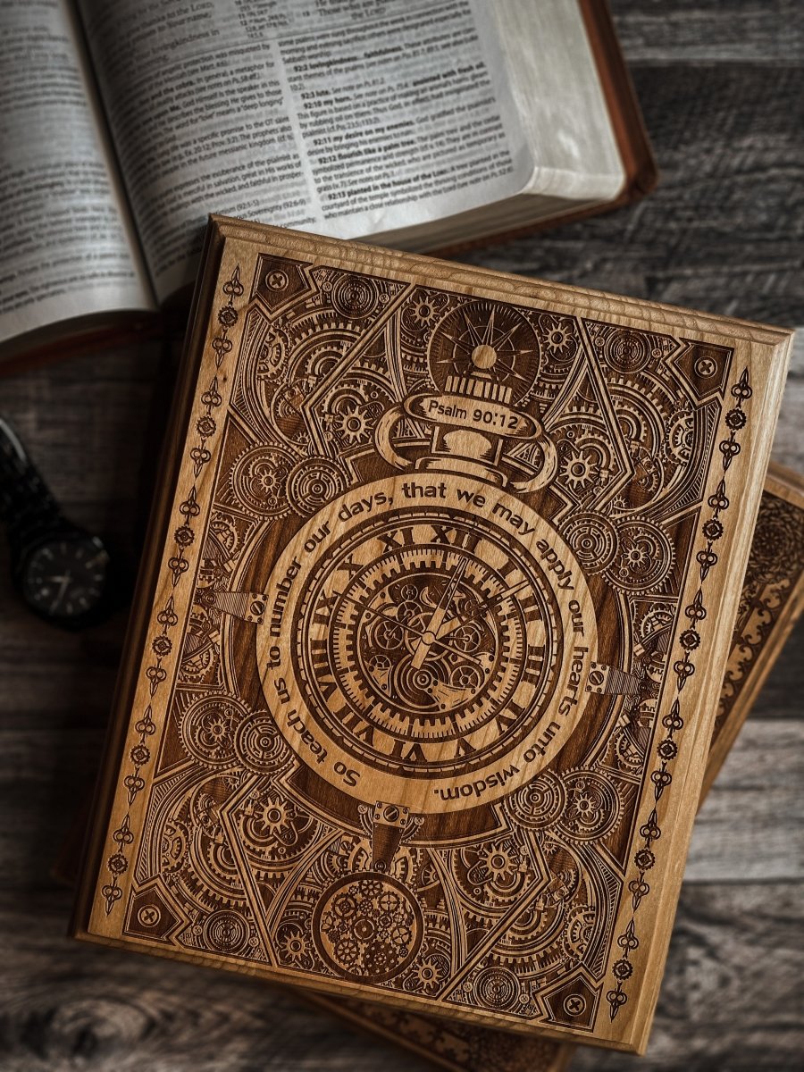 Engravedwood - Number Our Days - Engraved Wood Art - The Reformed Sage - #reformed# - #reformed_gifts# - #christian_gifts#