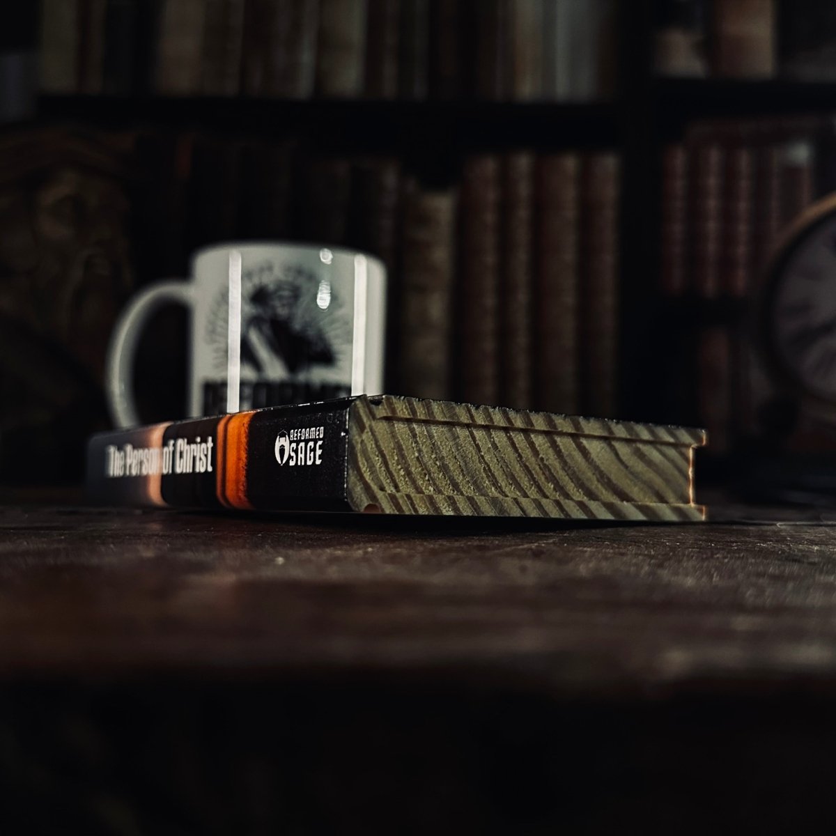 BookCoasterSRS - Reformed Pastor - Book Coaster - The Reformed Sage - #reformed# - #reformed_gifts# - #christian_gifts#