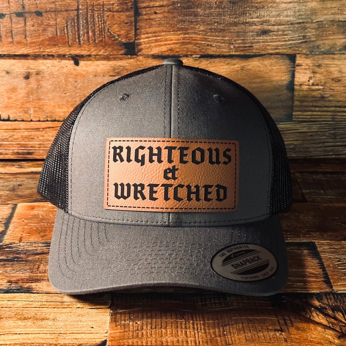 Hat - Righteous et Wretched - Patch Hat - The Reformed Sage - #reformed# - #reformed_gifts# - #christian_gifts#