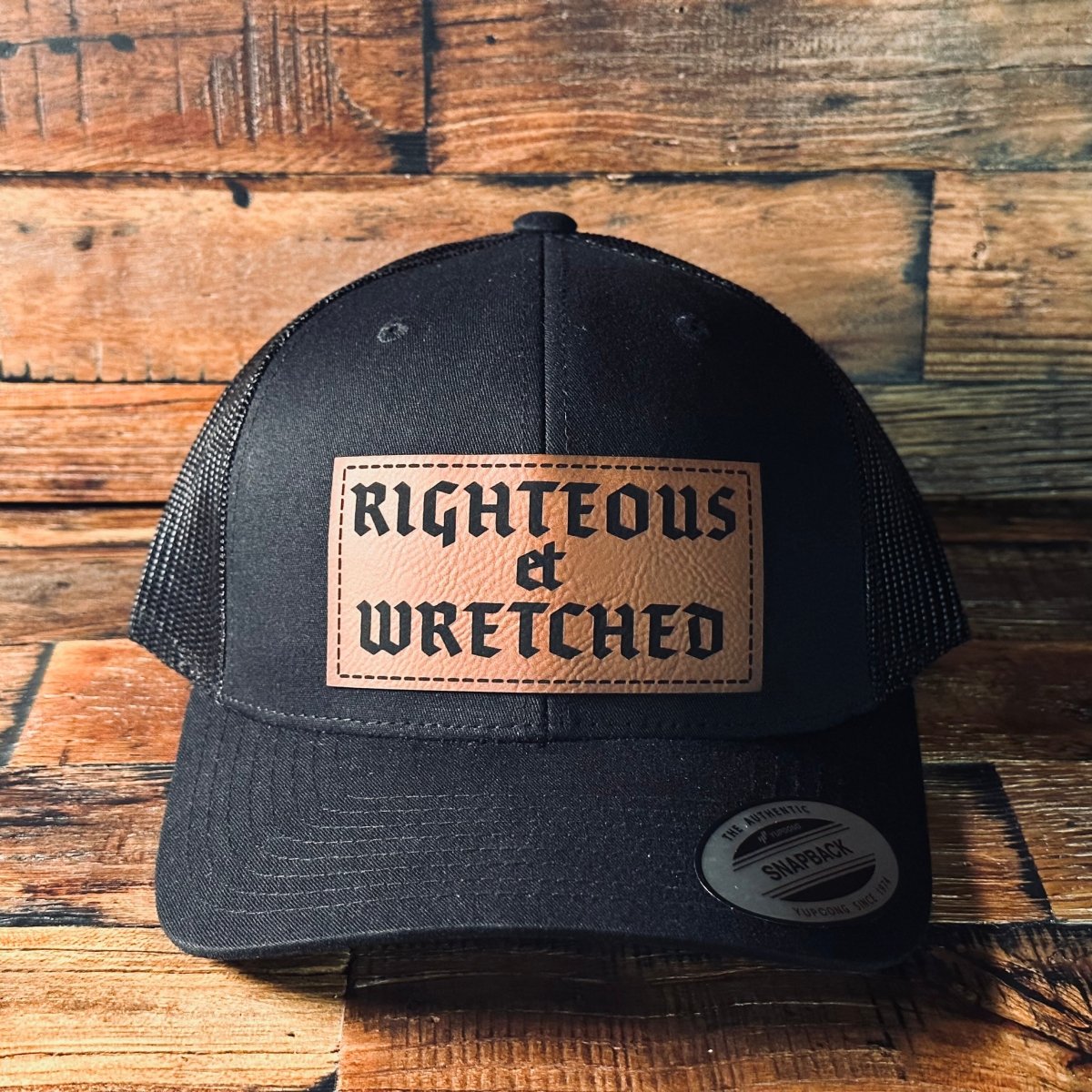 Hat - Righteous et Wretched - Patch Hat - The Reformed Sage - #reformed# - #reformed_gifts# - #christian_gifts#