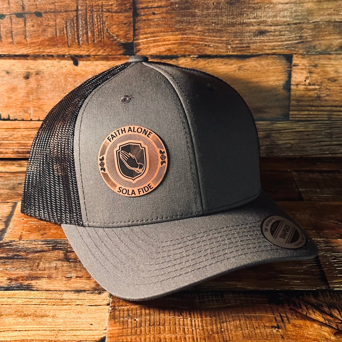 Hat - Sola Fide Seal - Patch Hat - The Reformed Sage - #reformed# - #reformed_gifts# - #christian_gifts#