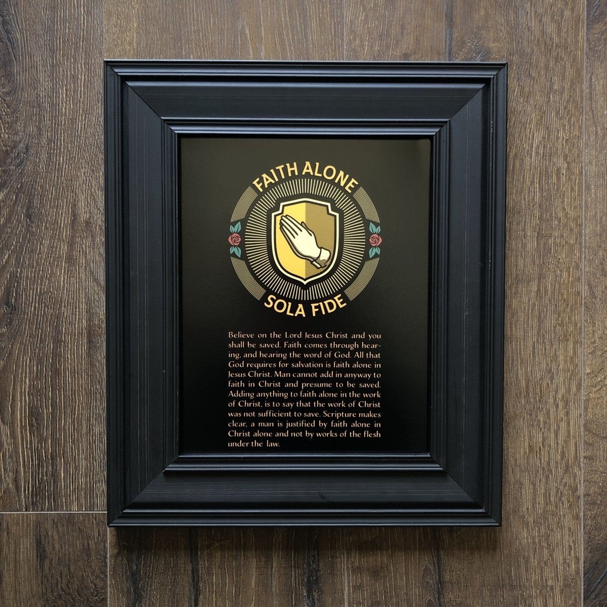 Printed Art - Sola Fide Seal - Wall Art - The Reformed Sage - #reformed# - #reformed_gifts# - #christian_gifts#