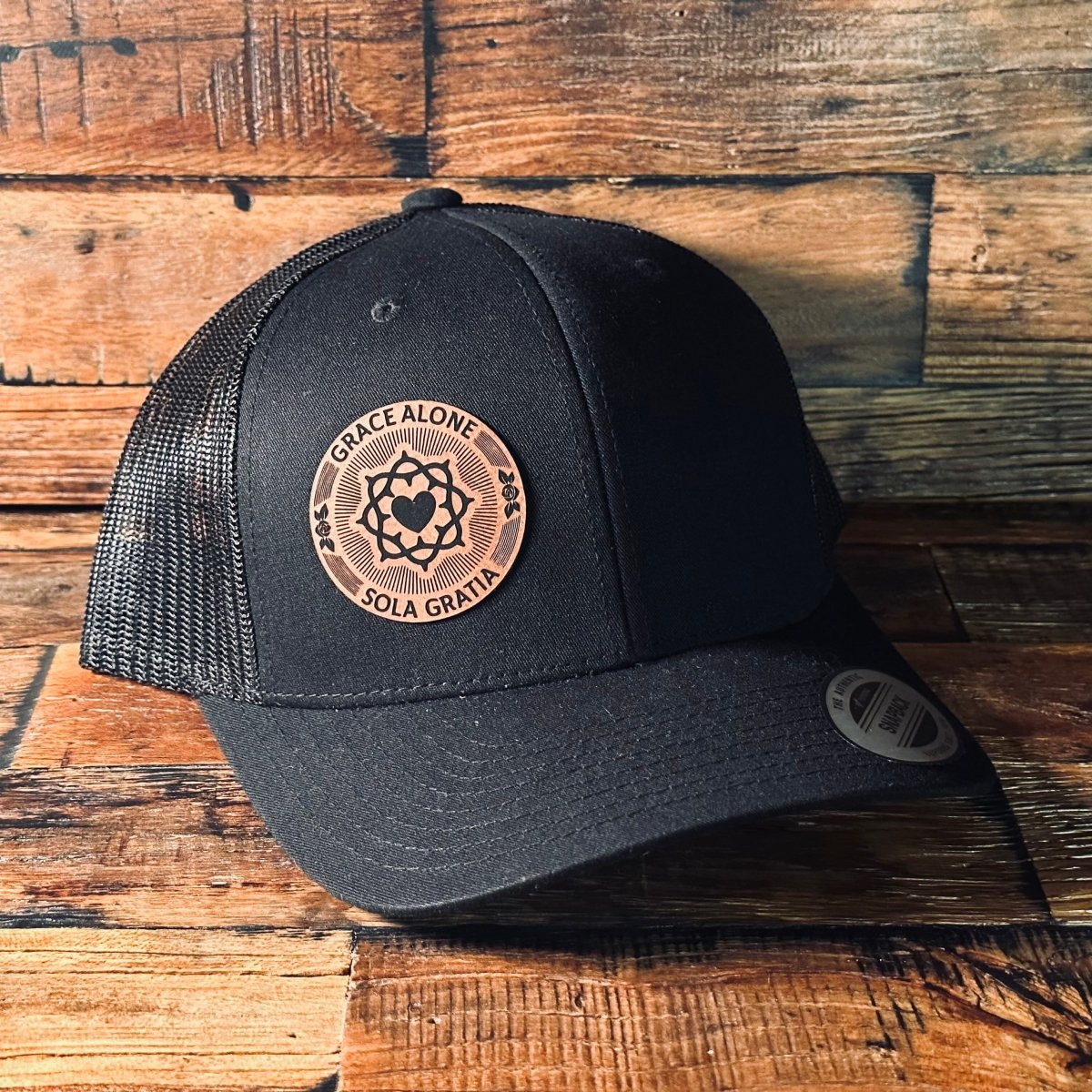 Hat - Sola Gratia Seal - Patch Hat - The Reformed Sage - #reformed# - #reformed_gifts# - #christian_gifts#