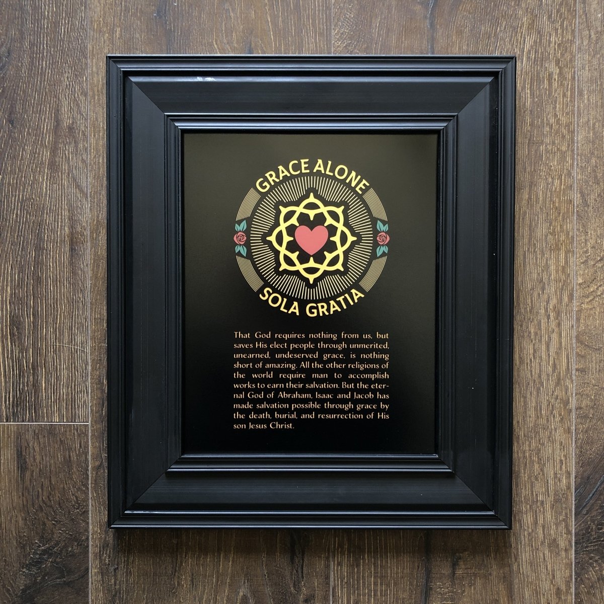 Printed Art - Sola Gratia Seal - Wall Art - The Reformed Sage - #reformed# - #reformed_gifts# - #christian_gifts#