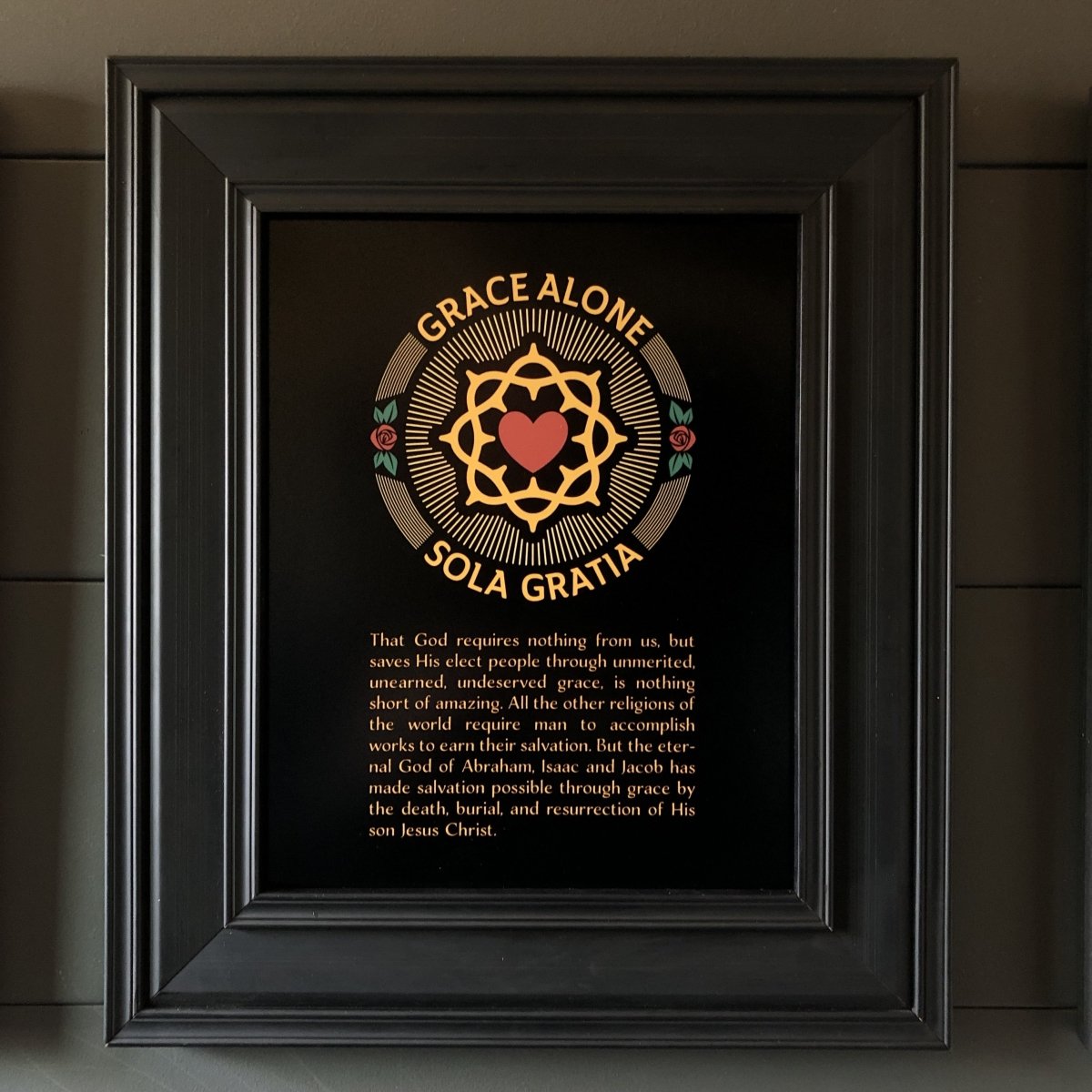 Printed Art - Sola Gratia Seal - Wall Art - The Reformed Sage - #reformed# - #reformed_gifts# - #christian_gifts#