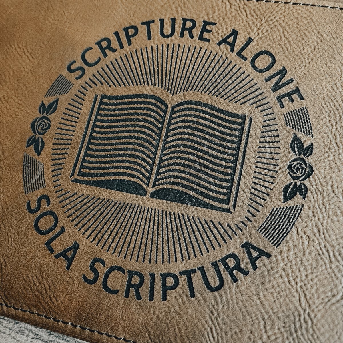 Bible Cover - Sola Scriptura Seal - Bible Cover - The Reformed Sage - #reformed# - #reformed_gifts# - #christian_gifts#