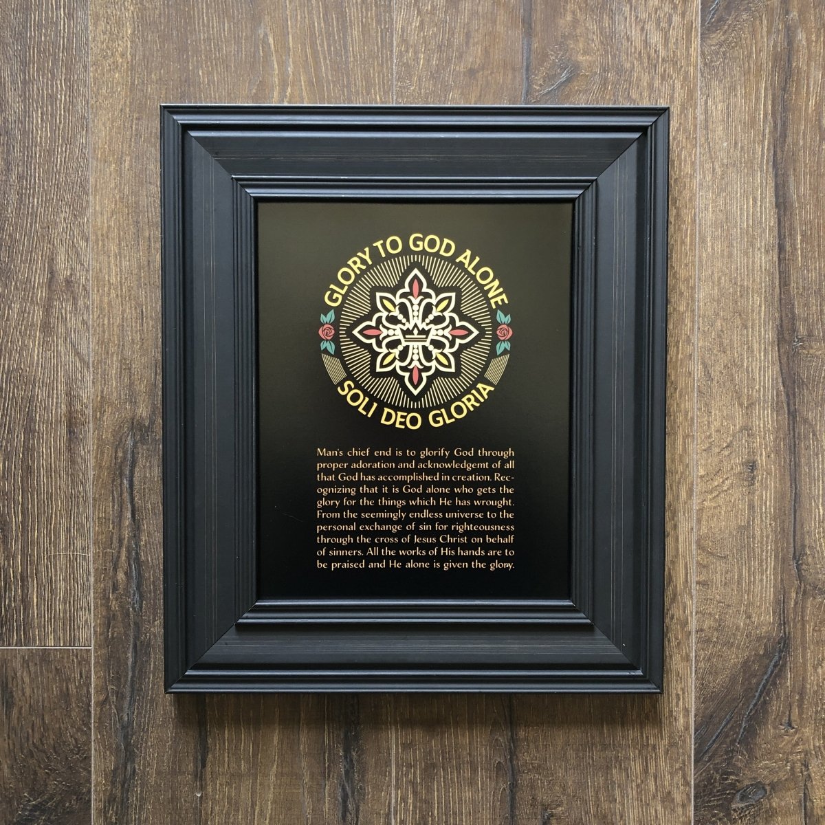 Printed Art - Soli Deo Gloria Seal - Wall Art - The Reformed Sage - #reformed# - #reformed_gifts# - #christian_gifts#