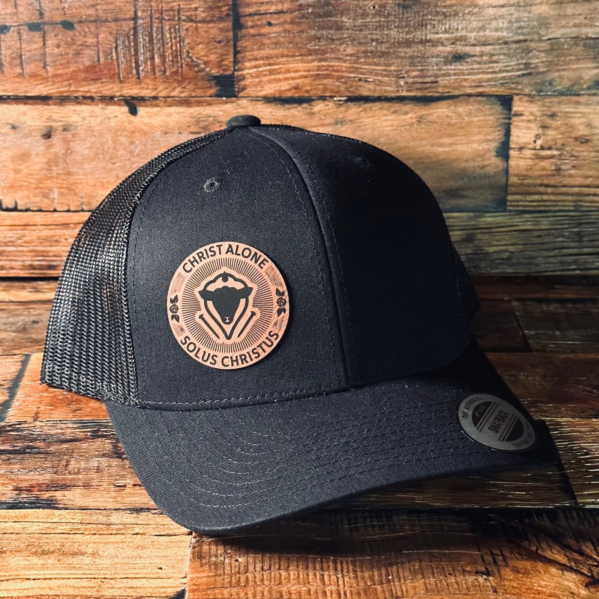 Hat - Solus Christus Seal - Patch Hat - The Reformed Sage - #reformed# - #reformed_gifts# - #christian_gifts#